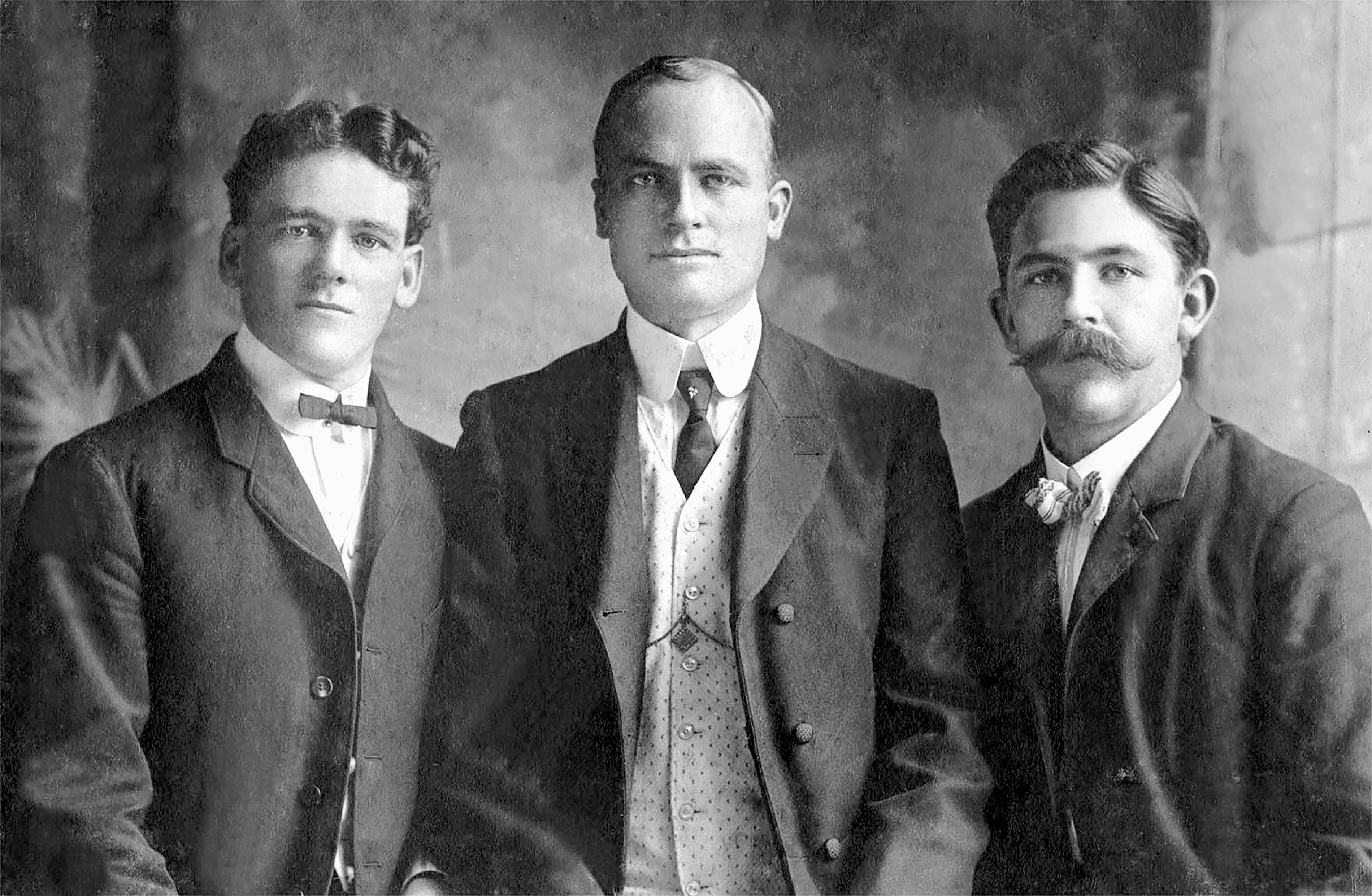 John Roberts, Nathan Harris & Carlos Greenwood of the Southern States Mission,  1903 July 12